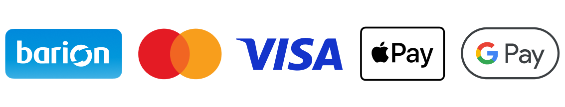 Barion – bankkártyás fizetés: Mastercard, VISA, Apple Pay, Google Pay